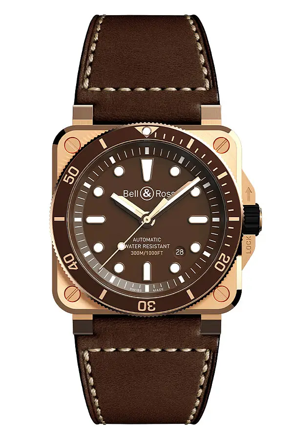 Bell & Ross BR03-92 Diver 棕青铜色 BR0392-D-BR-BR/SCA