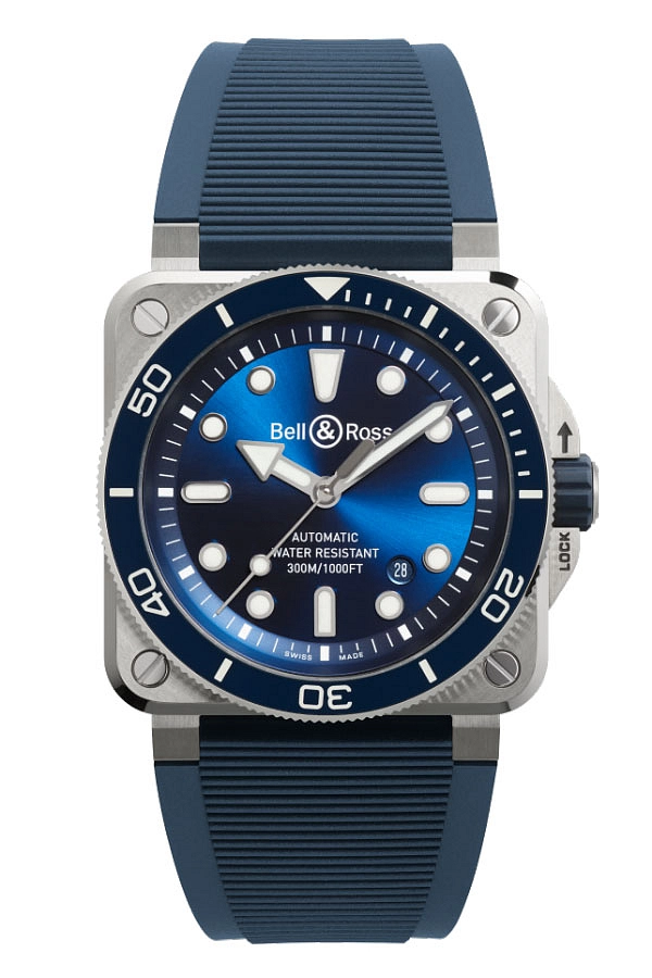 Bell & Ross BR 03 Diver Blue Steel BR03A-D-BLU-ST/SRB