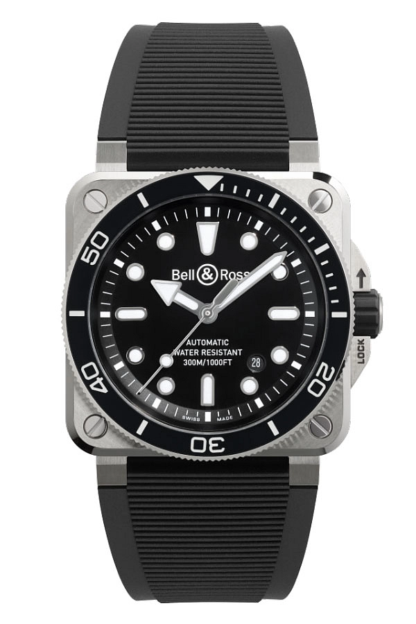 Bell & Ross BR 03 Diver Black Steel BR03A-D-BL-ST/SRB