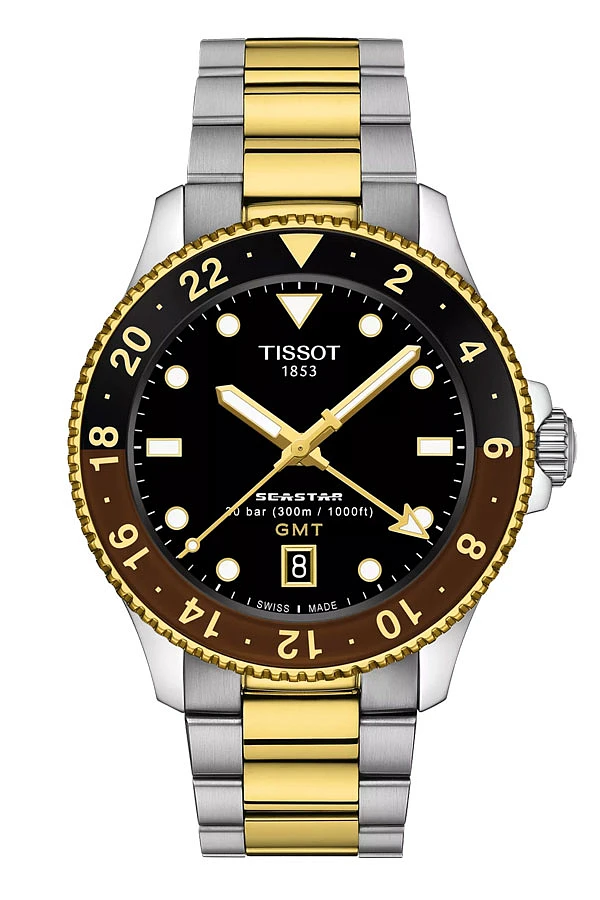 天梭 Seastar 1000 石英 GMT T120.852.22.051.00