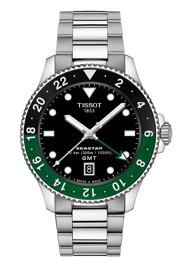 天梭 Seastar 1000 石英 GMT T120.852.11.051.00