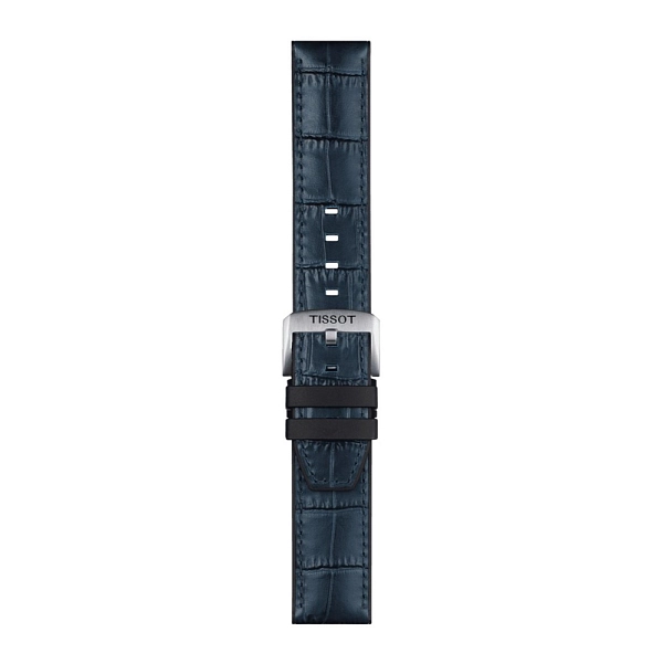 Tissot 蓝色橡胶皮革表带 22 毫米 T852.046.765