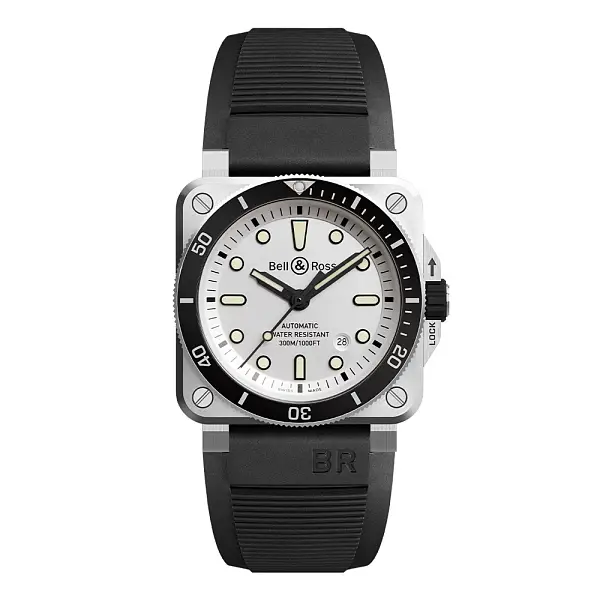 Bell & Ross BR03-92 Diver White BR0392-D-WH-ST/SRB