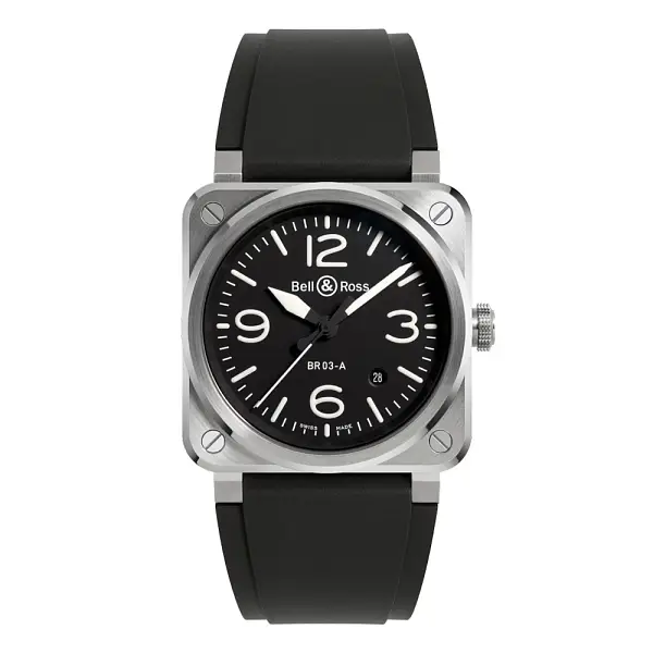 Bell & Ross 新款BR-03黑钢腕表 BR03A-BL-ST/SRB