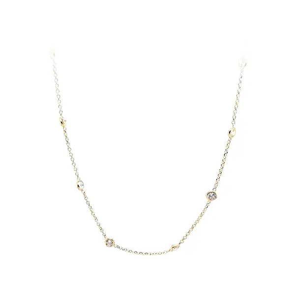 锆石金项链
