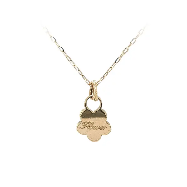 永恒的花朵图案吊坠