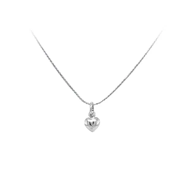 白金心形吊坠