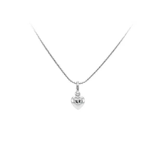 白金心形吊坠