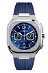 Bell & Ross BR 05 蓝钢计时码表 BR05C-BLU-ST/SRB