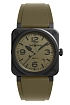 Bell & Ross 新款 BR 03 军用陶瓷腕表 BR03A-MIL-CE/SRB