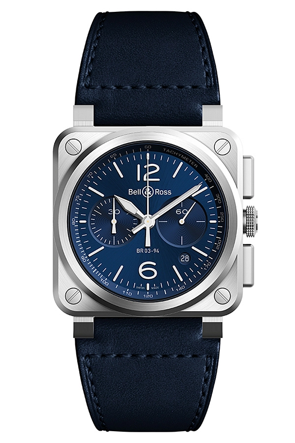 Bell & Ross 蓝钢腕表 BR0394-BLU-ST/SCA