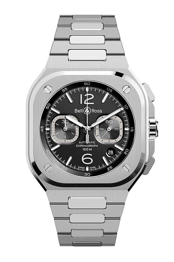 Bell & Ross BR 05 Chrono黑钢计时码表 BR05C-BL-ST/SST