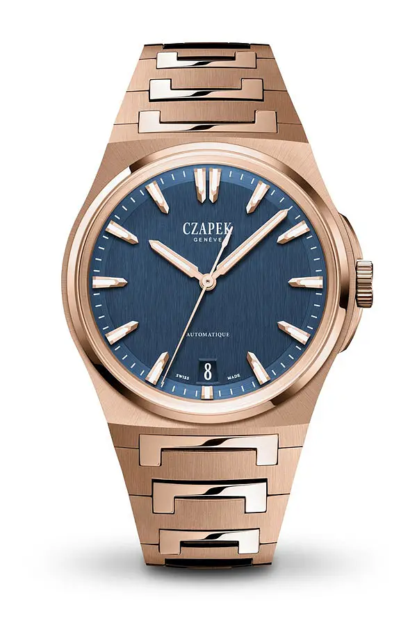 Cap Antarctique Moun Erebus 深蓝全玫瑰金 5N 1540-P/S