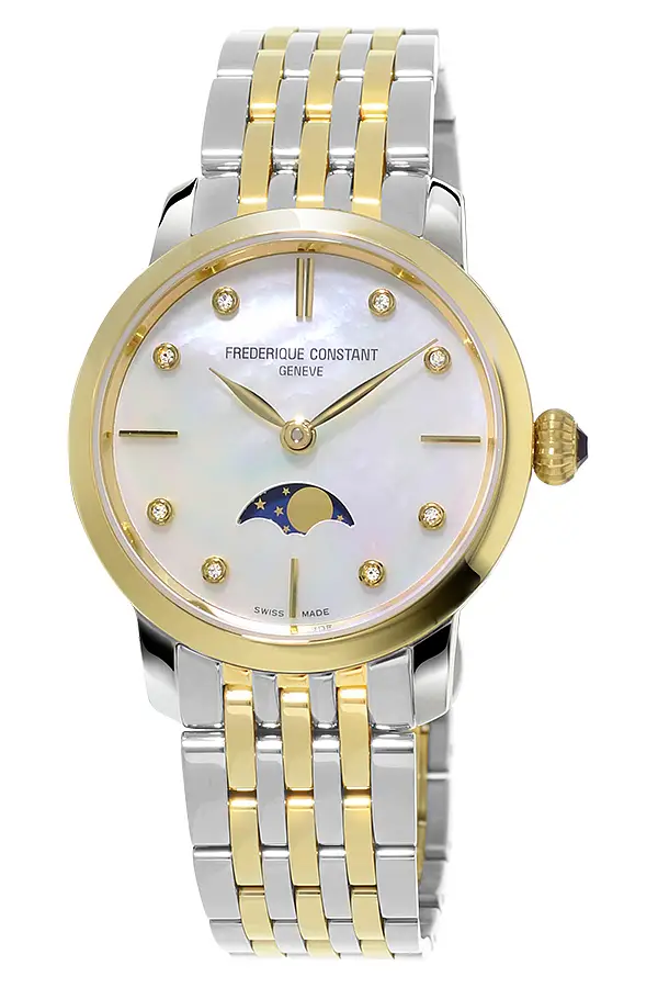 康斯登超薄月相腕表FC-206MPWD1S3B