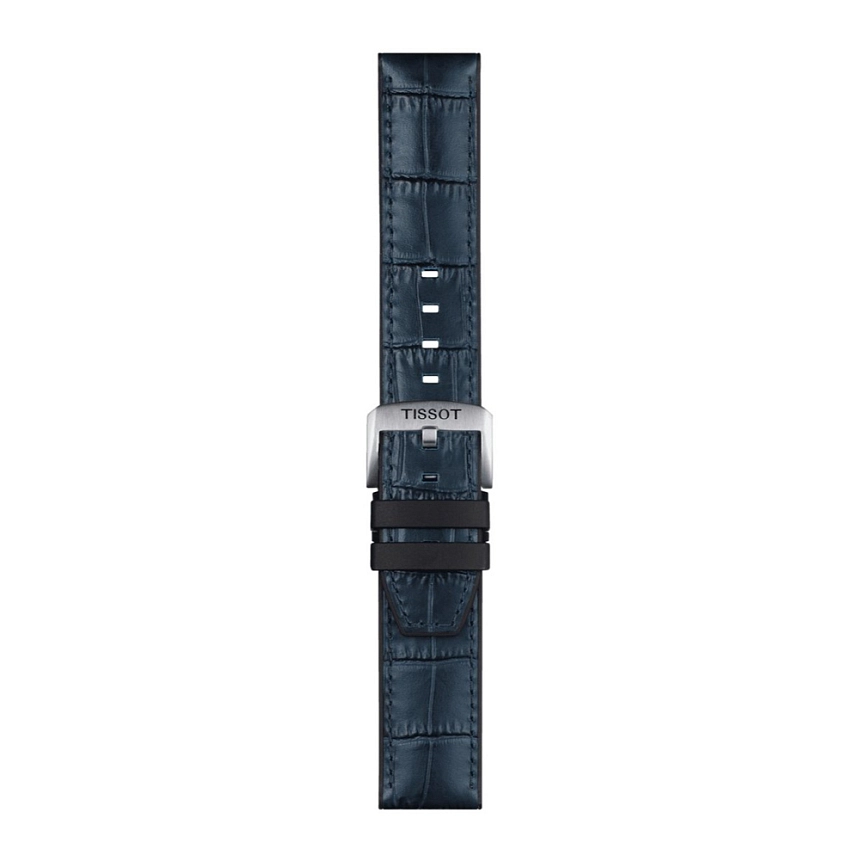 Tissot 蓝色橡胶皮革表带 22 毫米 T852.046.765