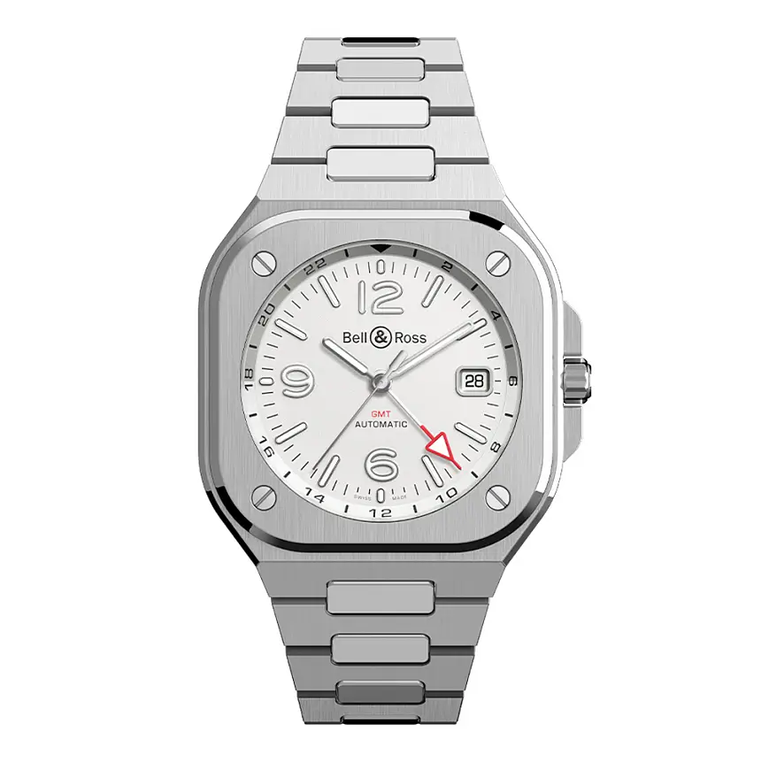 Bell & Ross BR 05 GMT White BR05G-SI-ST/SST