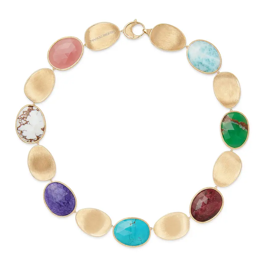 金色 Marco Bicego Lunaria 项链 CB2636 MIX2 Y