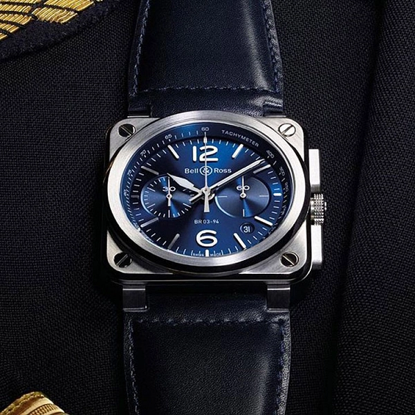 Bell & Ross 蓝钢腕表 BR0394-BLU-ST/SCA