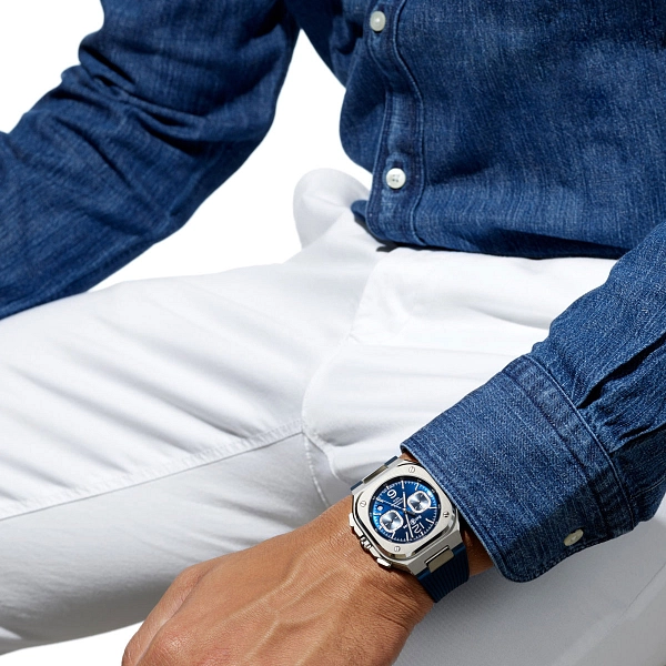 Bell & Ross BR 05 Chono Blue Steel BR05C-BU-ST/SST