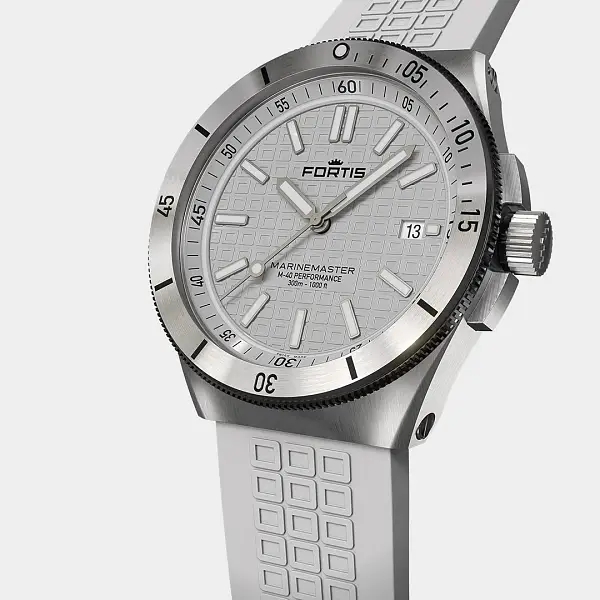 Fortis Marinemaster M-40 雪白色地平线表带 F8120009