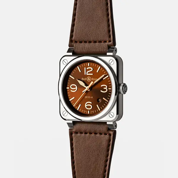 Bell & Ross 新款 BR 03 Golden Heritage BR03A-GH-ST/SCA