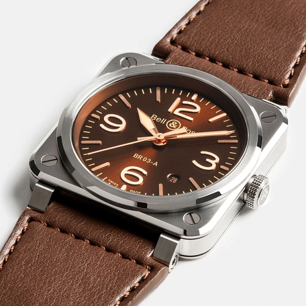 Bell & Ross 新款 BR 03 Golden Heritage BR03A-GH-ST/SCA