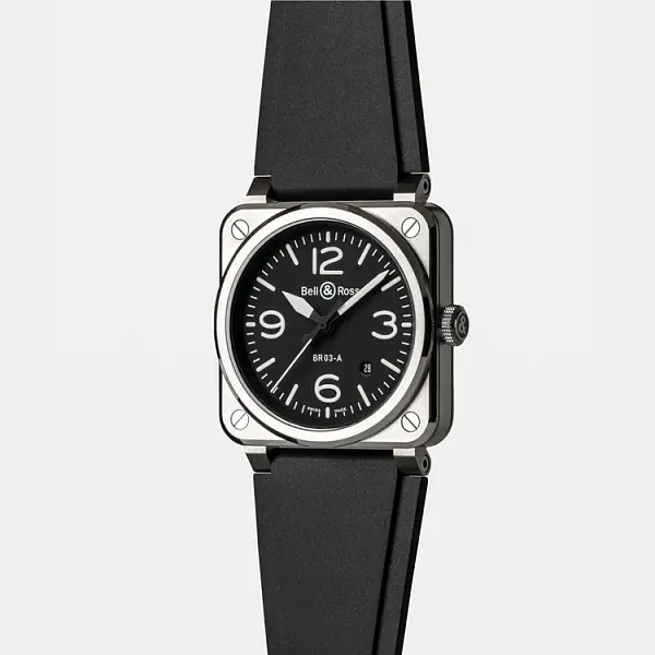 Bell & Ross 新款BR-03黑钢腕表 BR03A-BL-ST/SRB
