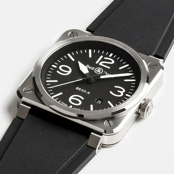 Bell & Ross 新款BR-03黑钢腕表 BR03A-BL-ST/SRB