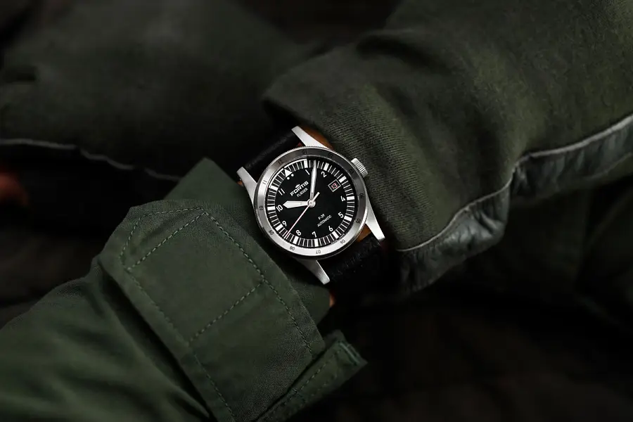 Fortis Flieger F-39 黑色飞行员表带 F4220016