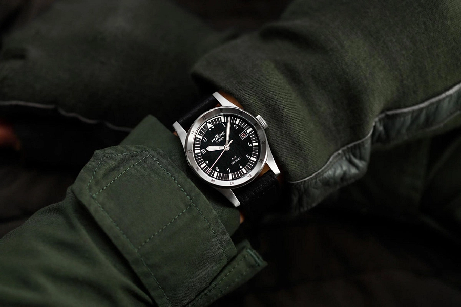 Fortis Flieger F-39 黑色飞行员表带 F4220016