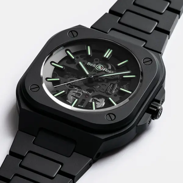 Bell & Ross BR 05 镂空黑伦陶瓷腕表 BR05A-BLM-SKCE/SCE