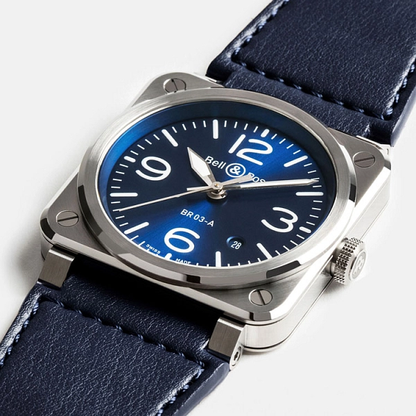 Bell & Ross BR 03 蓝钢腕表 BR03A-BLU-ST/SCA