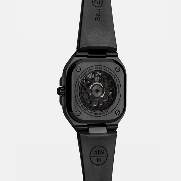Bell & Ross BR 05 镂空黑色陶瓷腕表 BR05A-BL-SK-CE/SRB