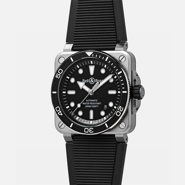 Bell & Ross BR 03 Diver Black Steel BR03A-D-BL-ST/SRB