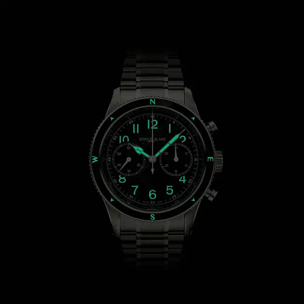 万宝龙 1858 自动计时码表 0 氧 133298