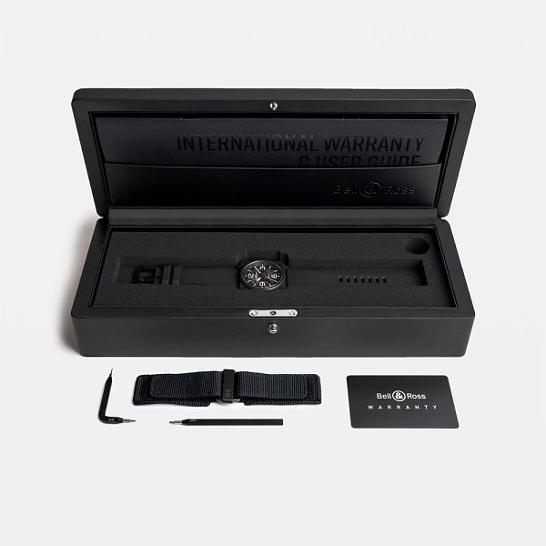 Bell & Ross BR-03 镂空黑色陶瓷腕表 BR03A-BL-SKCE/SRB