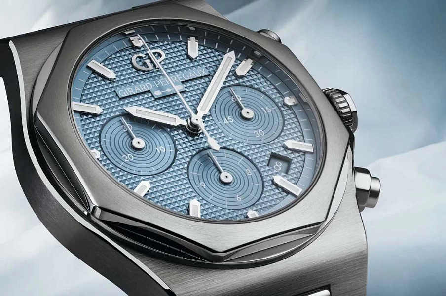 芝柏 Laureato 冰蓝计时码表 81020-11-3370-1GM