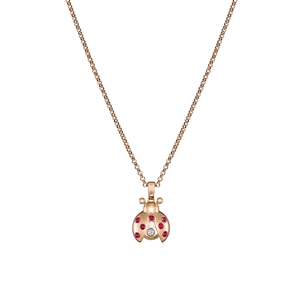 萧邦 Happy Diamonds Ladybird 79A186-5001 黄金吊坠