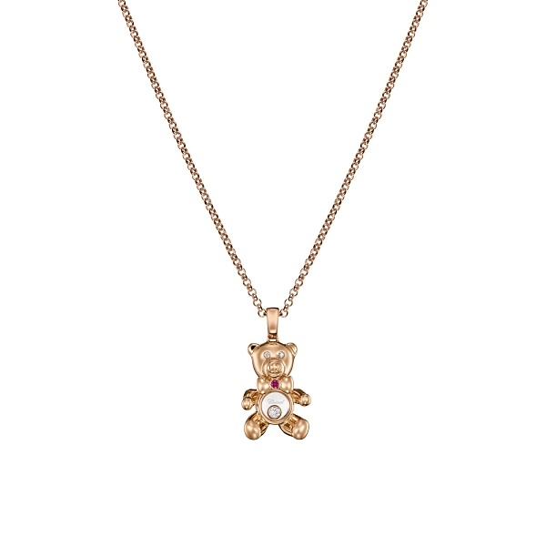 萧邦 Happy Diamonds Teddy Bear 79A188-5001 黄金吊坠