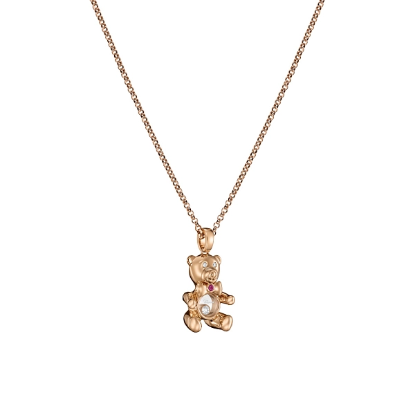 萧邦 Happy Diamonds Teddy Bear 79A188-5001 黄金吊坠