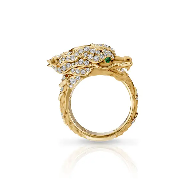 新上海 Carrera Y Carrera Maxi Pave 戒指