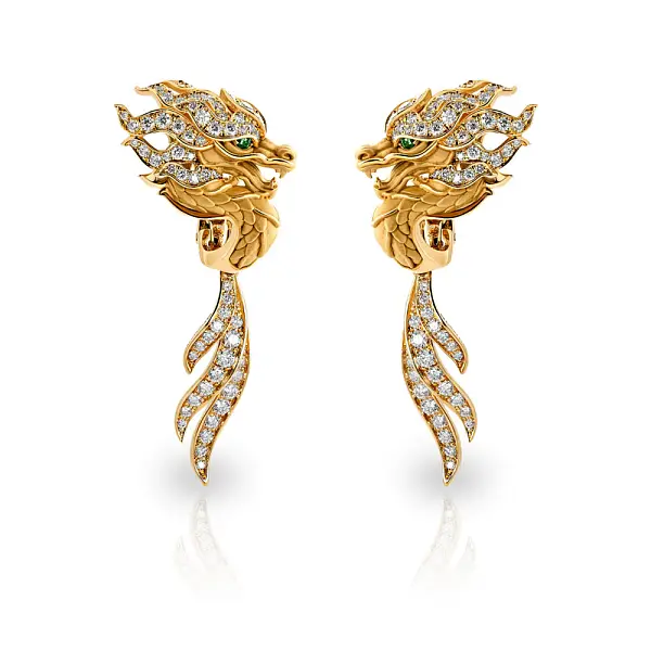 耳环 New Shanghai Maxi Pave