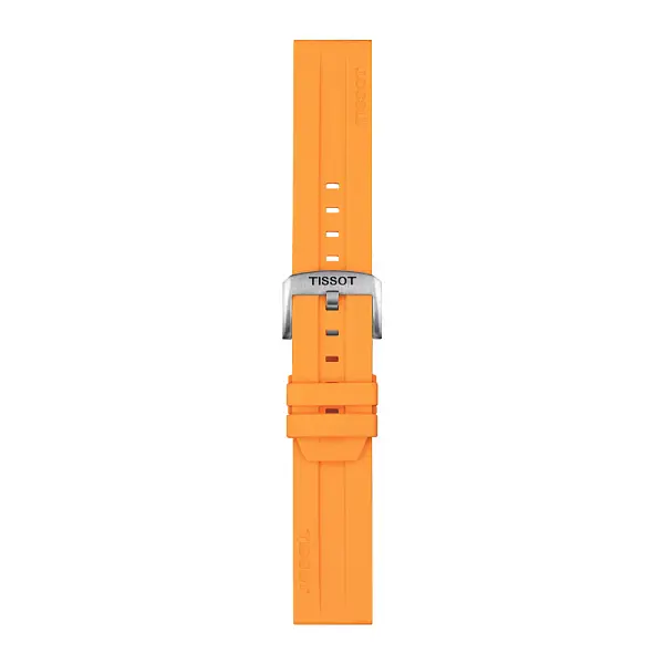 橙色硅胶表带 Tissot 22 毫米 T852.047.918
