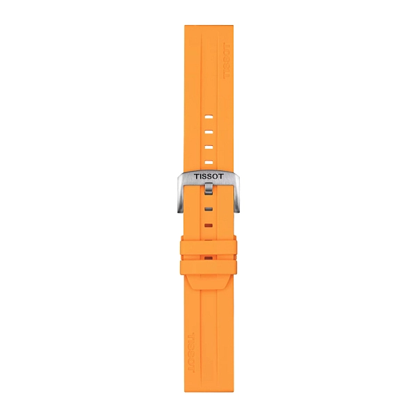 橙色硅胶表带 Tissot 22 毫米 T852.047.918