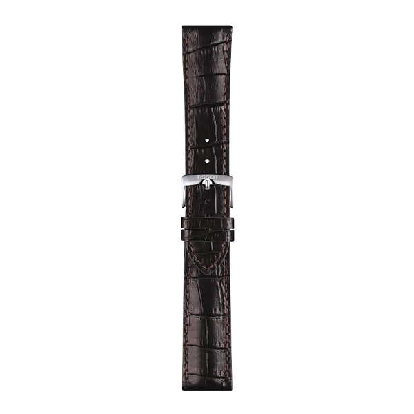 棕色皮革表带 Tissot 22 毫米 T852.041.655