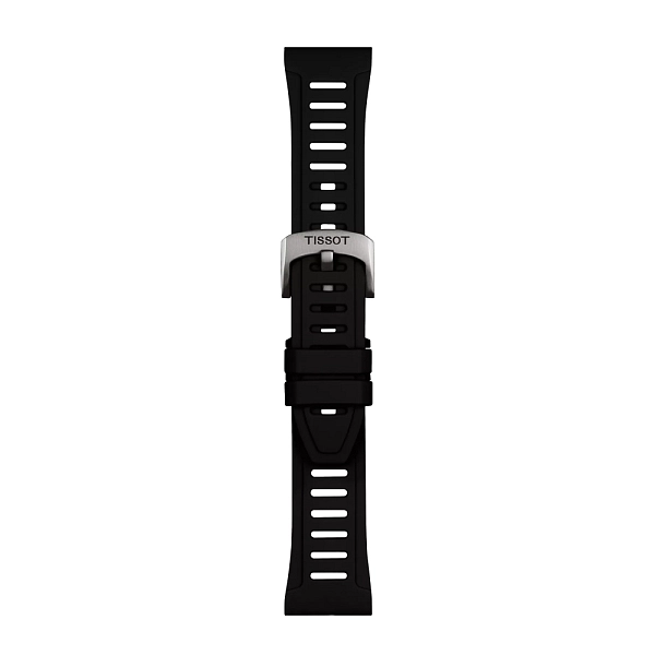 黑色硅胶表带 Tissot 21 毫米 SX T852.049.249