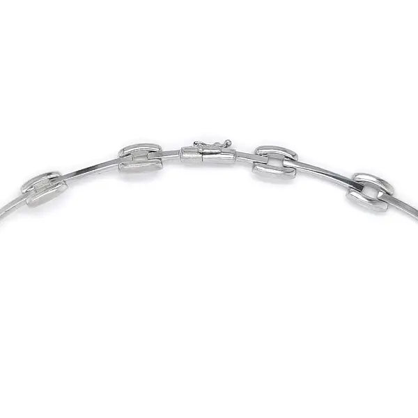 白金镶锆石女式项链