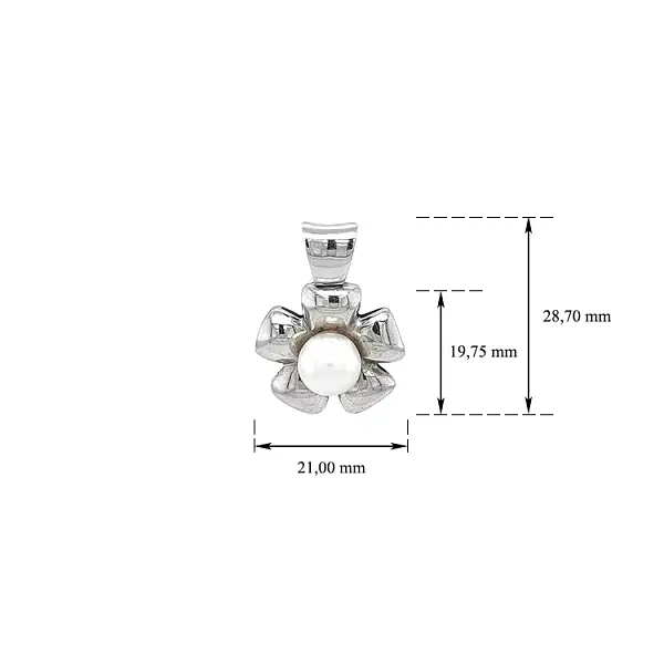 独家白金珍珠吊坠