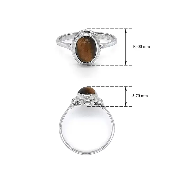 独家黄金虎眼石戒指