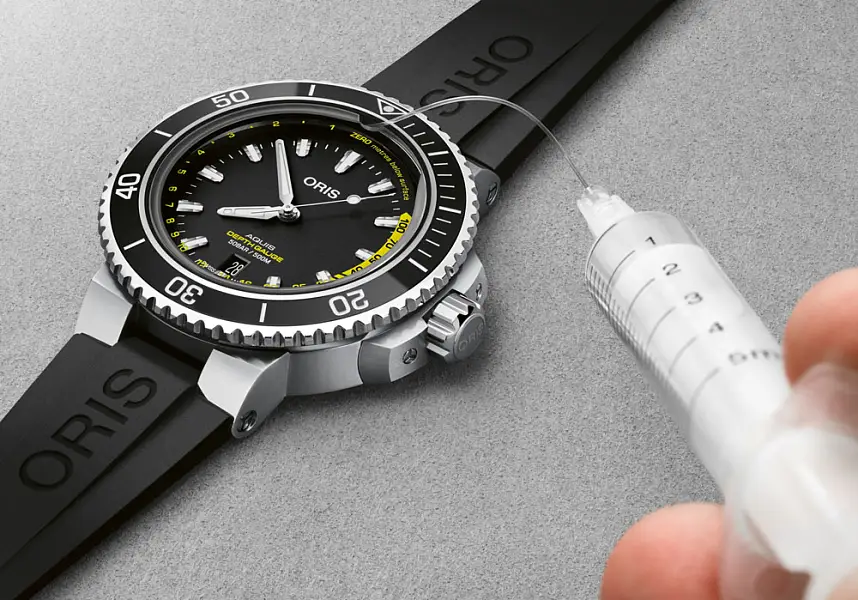 Oris Aquis 深度计 01 733 7755 4154-Set RS